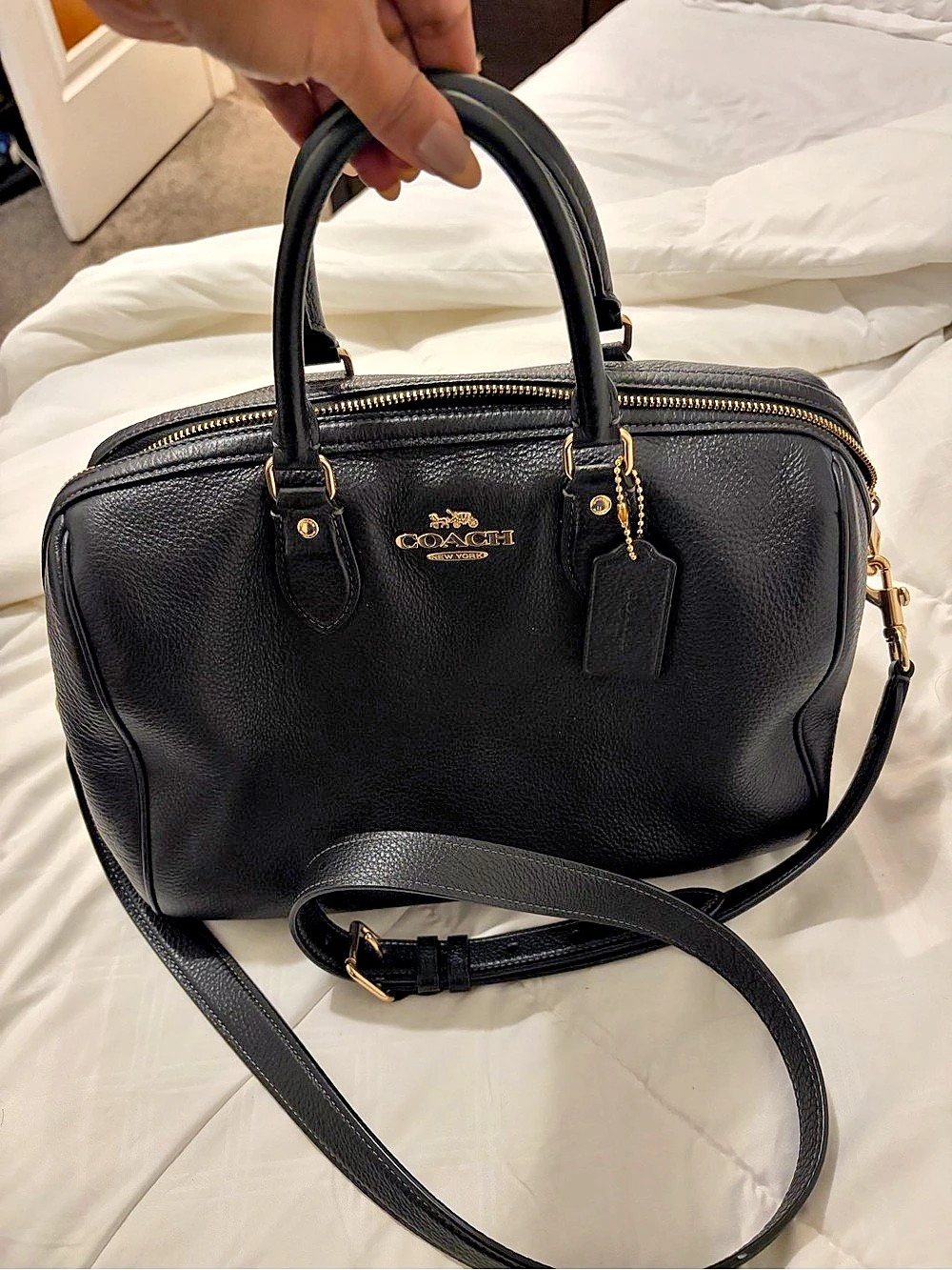 Coach Rowan Large Satchel Black